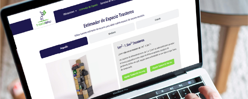 Buscar tamaños de unidades en línea