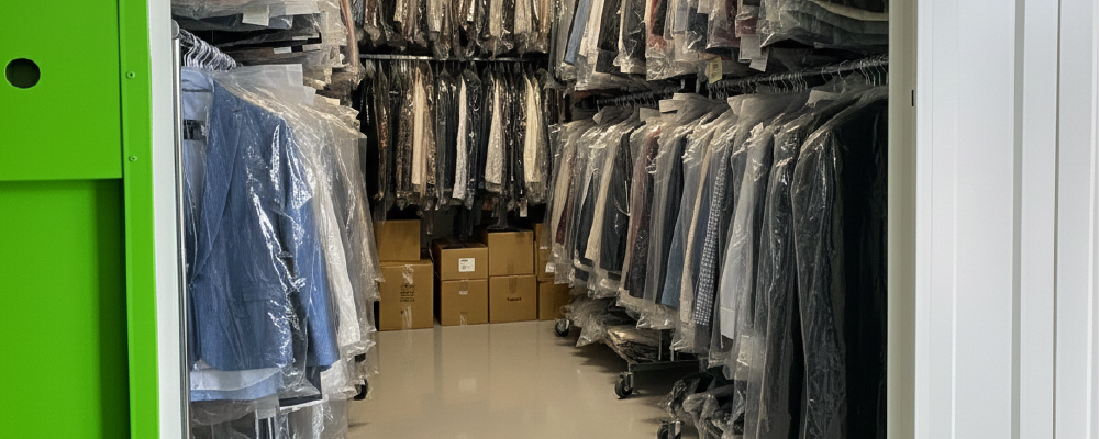 Unidad Trasteleku llena de existencias comerciales